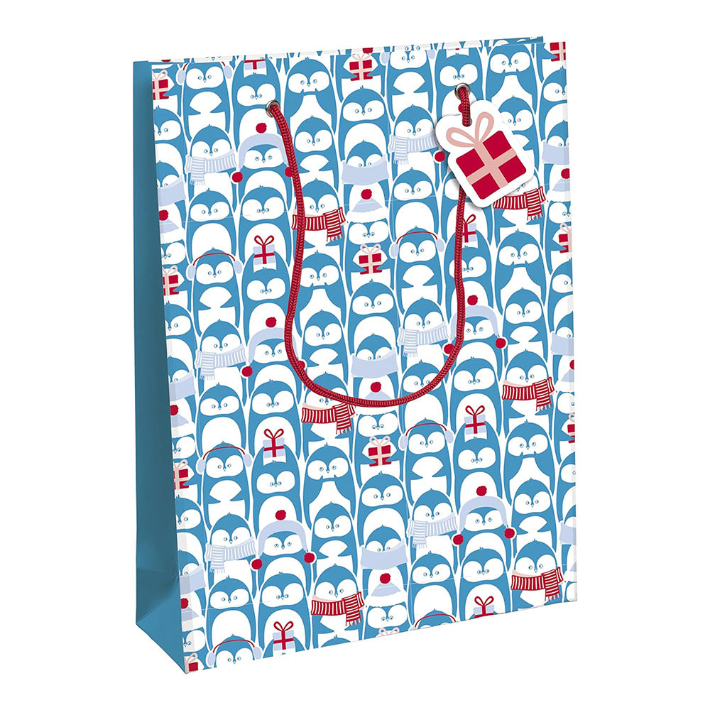 CLAIREFONTAINE Gift Bag L 26.5x14x33cm Penguins