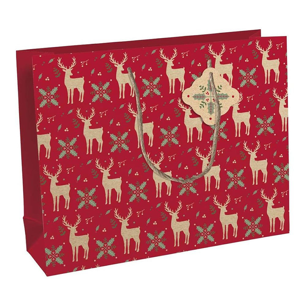 CLAIREFONTAINE Gift Bag Shopper 37.3x11.8x27.5 Lovely Home Red