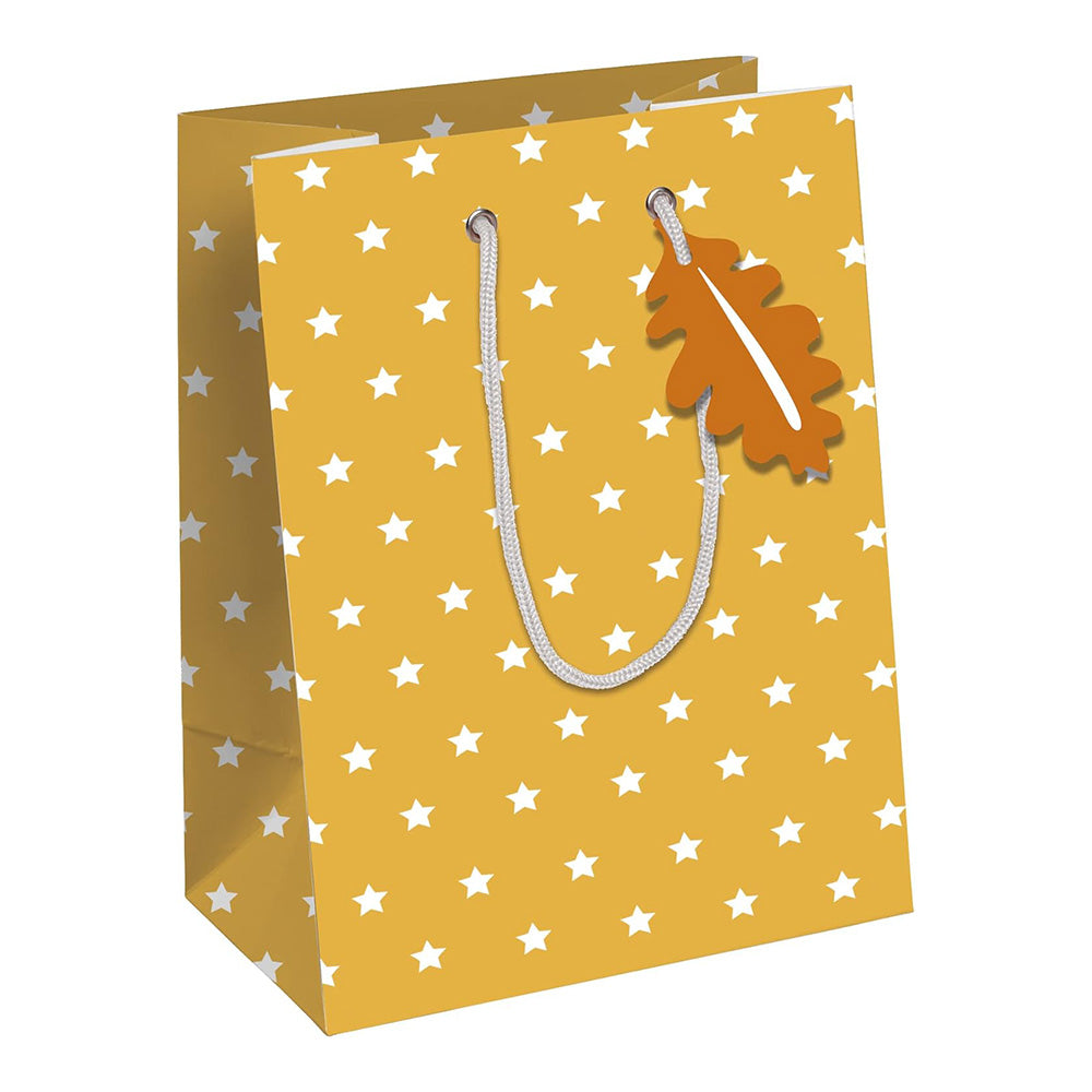 CLAIREFONTAINE Gift Bag M 21.5x10.2x25.3 Yellow Stars