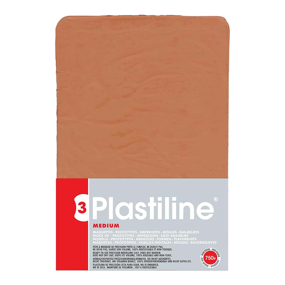 PLASTILINE Modelling Clay 750g 55H Red