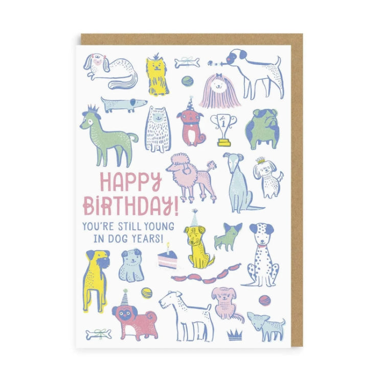 OHH DEER Card Young In Dog Years