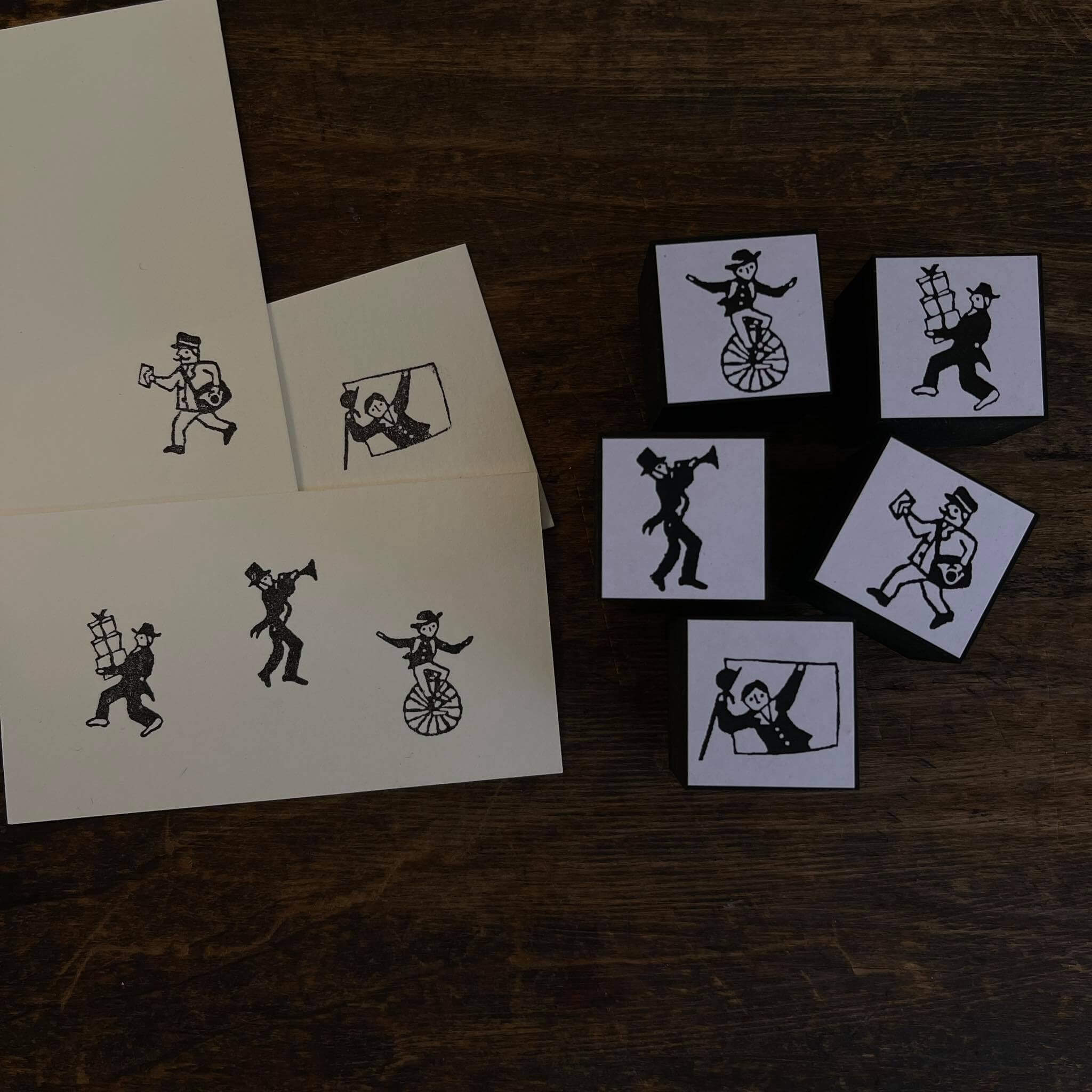 KOCKA Rubber Stamp People In The City Mr. Postman