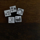 KOCKA Rubber Stamp Children's Room Flower Wreath