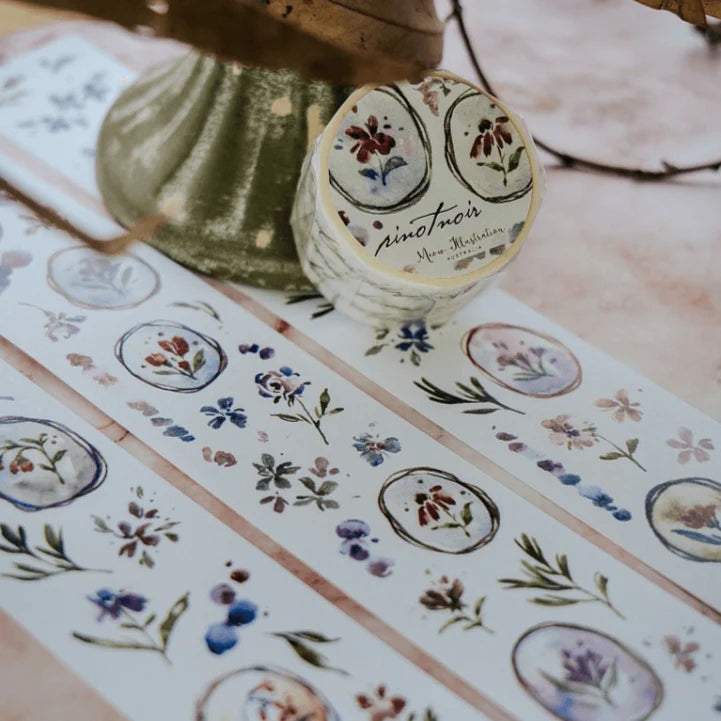 MEOW ILLUSTRATION Washi Tape Pinot Noir