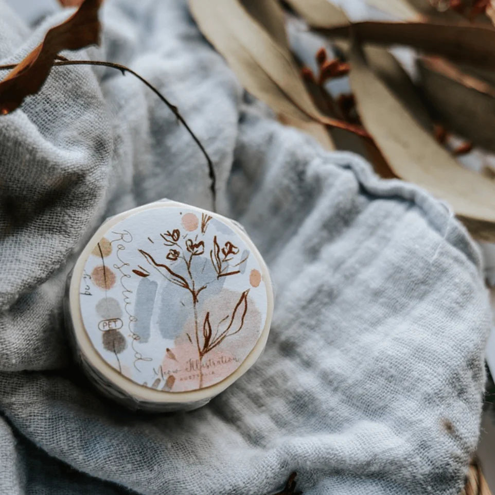 MEOW ILLUSTRATION PET Tape Rosewood