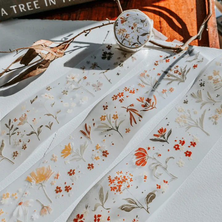 MEOW ILLUSTRATION PET Tape Flower Field