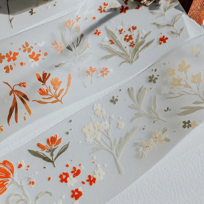 MEOW ILLUSTRATION PET Tape Flower Field