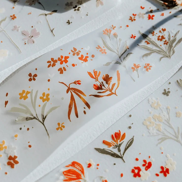 MEOW ILLUSTRATION PET Tape Flower Field