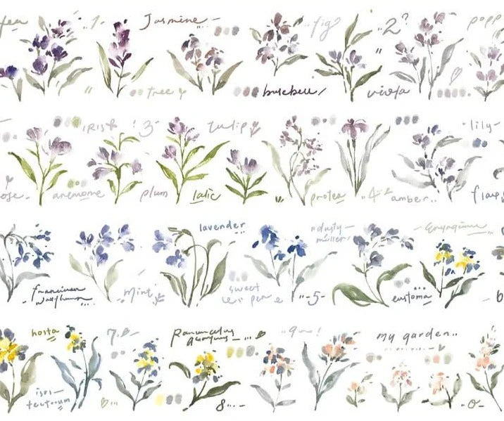 MEOW ILLUSTRATION Washi Tape Garden Journals