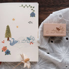 BIGHANDS Rubber Stamp Pick Some Apples