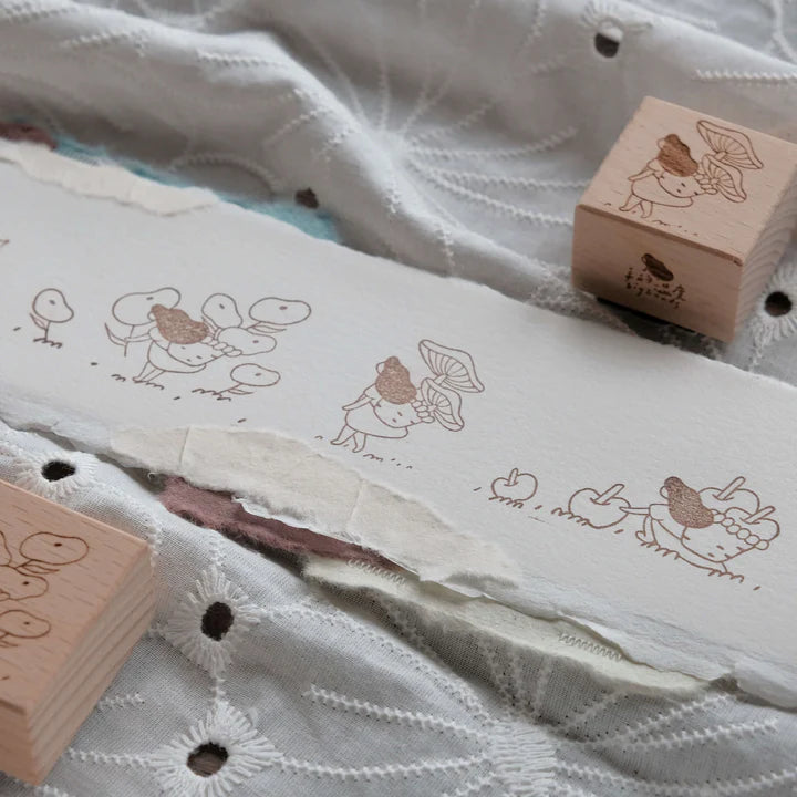 BIGHANDS Rubber Stamp Pick Some Apples