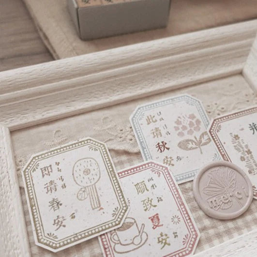SPARKING MOMENTS Rubber Stamp Set Season Greeting
