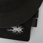RIBBON WORKS Embroidery Brooch Silver Stag Beetle