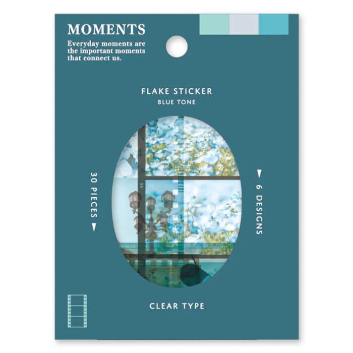 MINDWAVE Sticker Flakes Moments Blue Tone