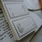 MEOW ILLUSTRATION Letterpress Memo Pad Summer Snow