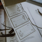 MEOW ILLUSTRATION Letterpress Memo Pad Summer Snow