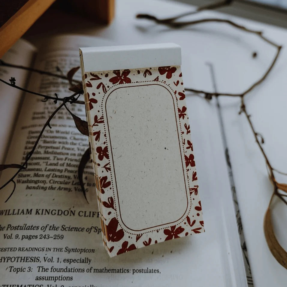 MEOW ILLUSTRATION Letterpress Memo Pad Amber