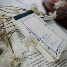 MEOW ILLUSTRATION Letterpress Memo Pad Bluets