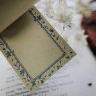 MEOW ILLUSTRATION Letterpress Memo Pad Bluets