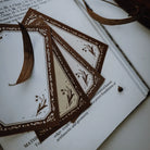 MEOW ILLUSTRATION Letterpress Memo Pad Maple