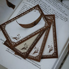 MEOW ILLUSTRATION Letterpress Memo Pad Maple