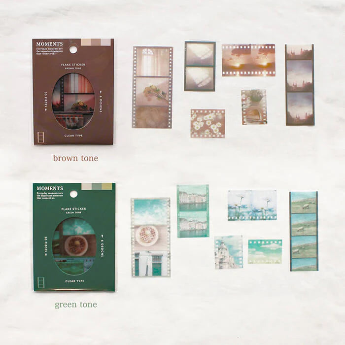 MINDWAVE Sticker Flakes Moments Green Tone