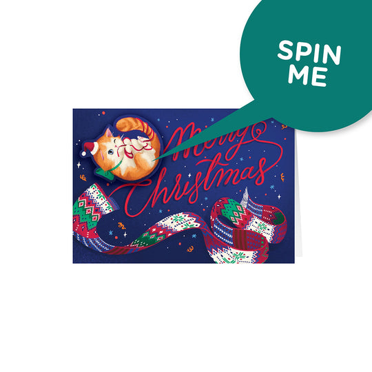 LOKAMADE Greeting Card GCA01 Meowry Christmas Default Title