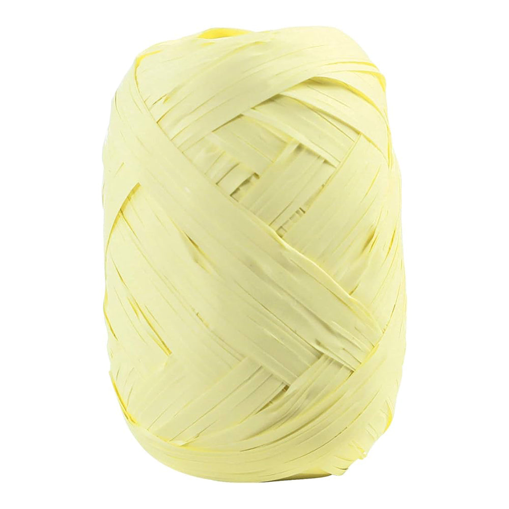 CLAIREFONTAINE Raffia Ribbon 13mmx20M 1s Good Vibes-Light Yellow