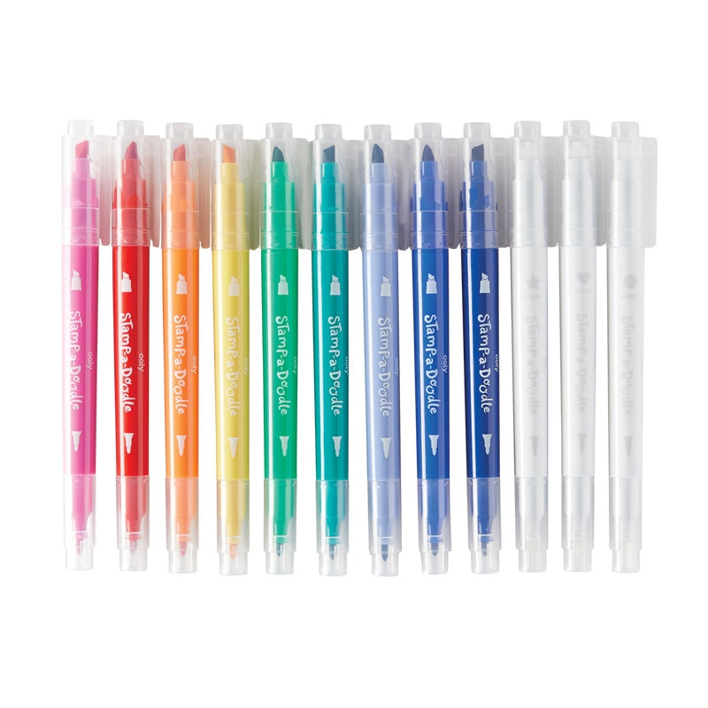 OOLY Stamp-A-Doodle Double-Ended Markers 9s 1233857