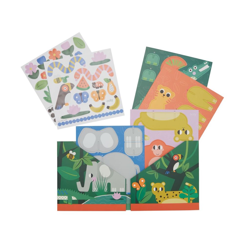 OOLY Pop!Make & Play Activity Scene-Into theJungle 1233852