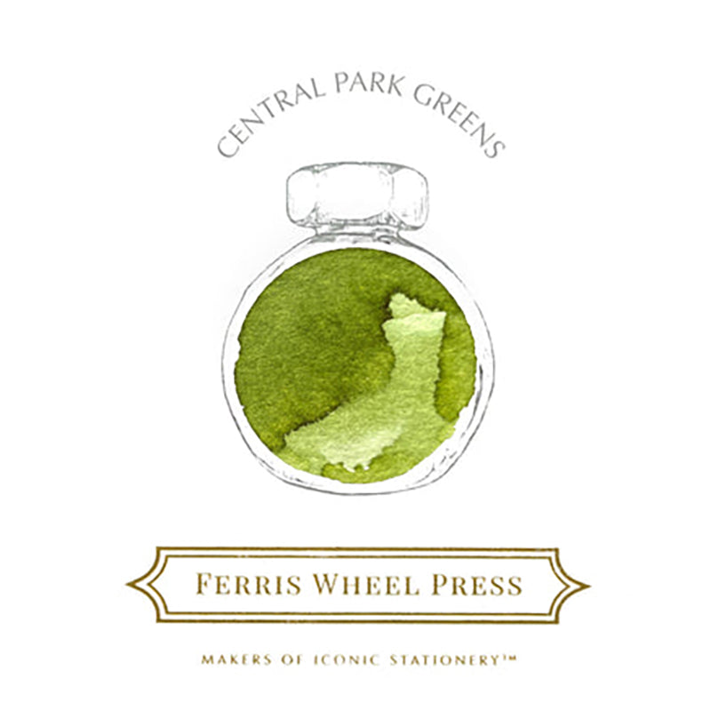 FERRIS WHEEL PRESS Fountain Pen Ink 38ml Central Park Greens Default Title