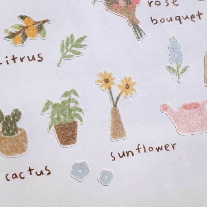 SUATELIER Stickers No.1142 Flower Café