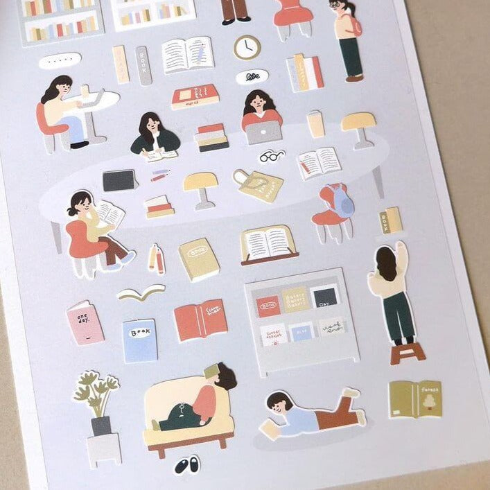 SUATELIER Stickers No.1143 In The Library