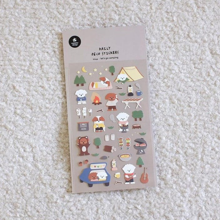 SUATELIER Stickers No.1144 Let's Go Camping