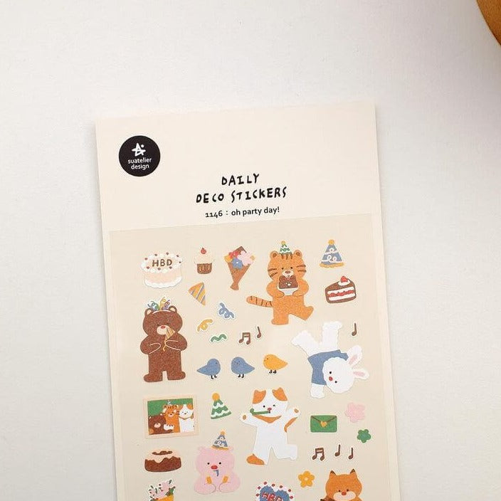 SUATELIER Stickers No.1146 Oh Party Day