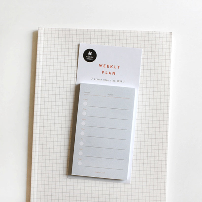 SUATELIER Sticky Memo No.1938 Weekly Plan