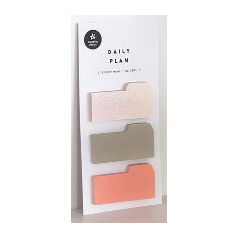 SUATELIER Sticky Memo No.1941 Daily Plan Folder