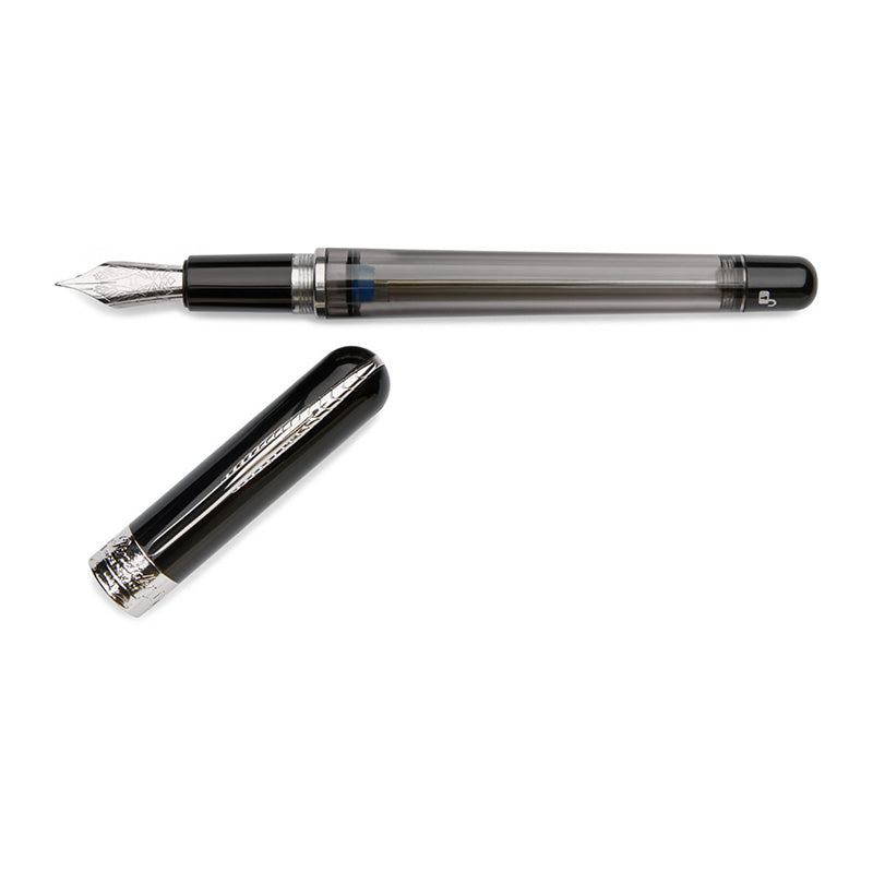 PINEIDER Avatar Twin Touch Down Graphene Black Fountain Pen-Fine