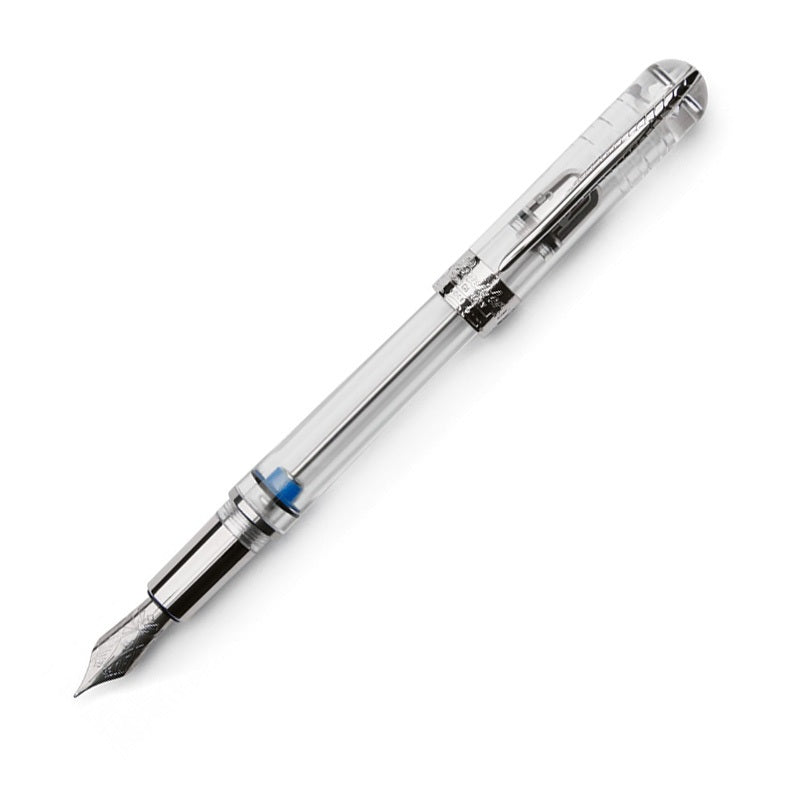 PINEIDER Avatar Twin Touch Down Clear Fountain Pen-Medium