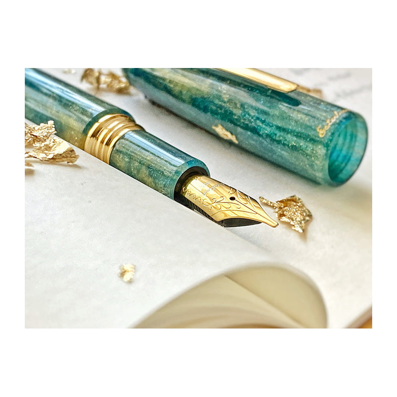 ESTERBROOK Estie Green Gold Rush Oversized Fountain Pen-Broad Default Title