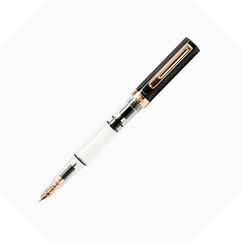 TWSBI ECO Rose Gold Smoke Fountain Pen-Broad