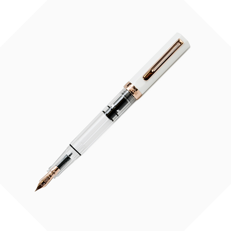 TWSBI ECO Rose Gold White Fountain Pen-Broad