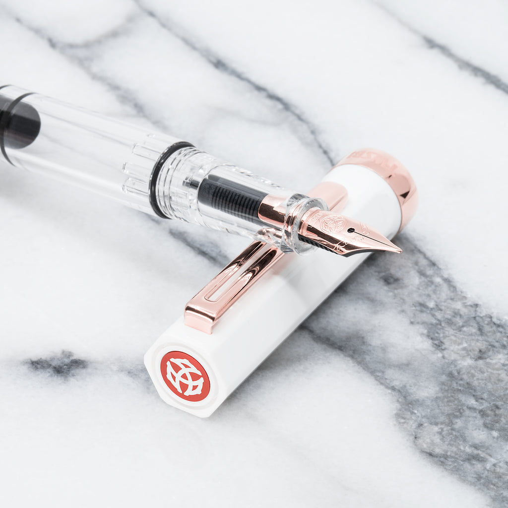 TWSBI ECO Rose Gold White Fountain Pen-Fine