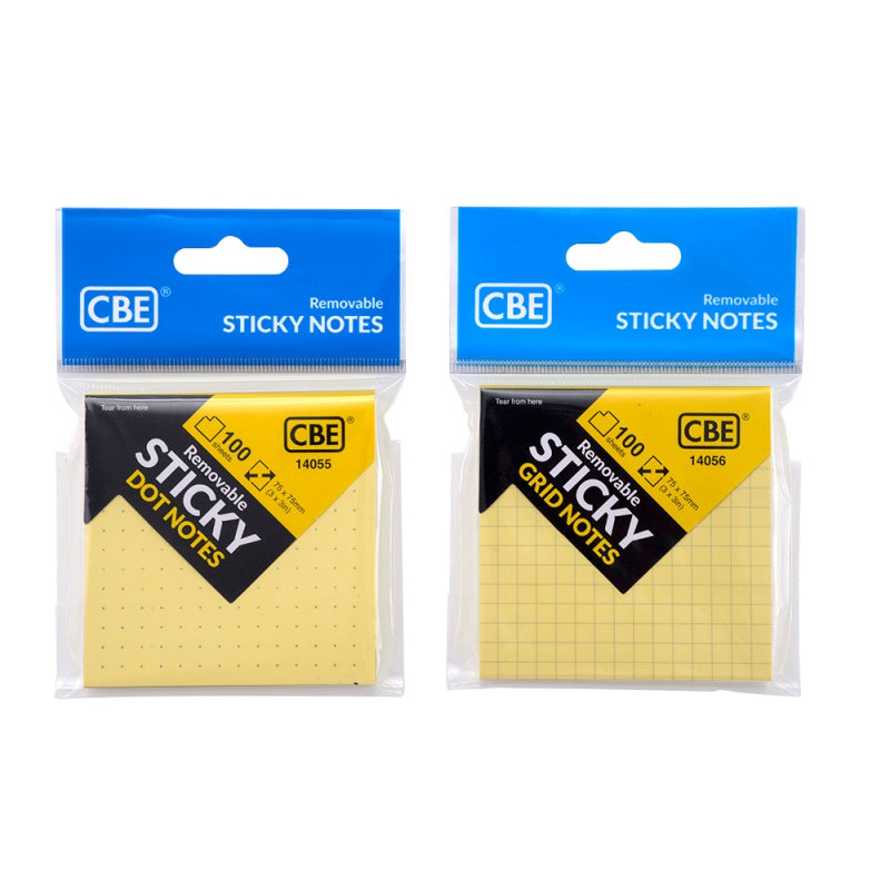 CBE Stick On Note 14056 Grid Notes