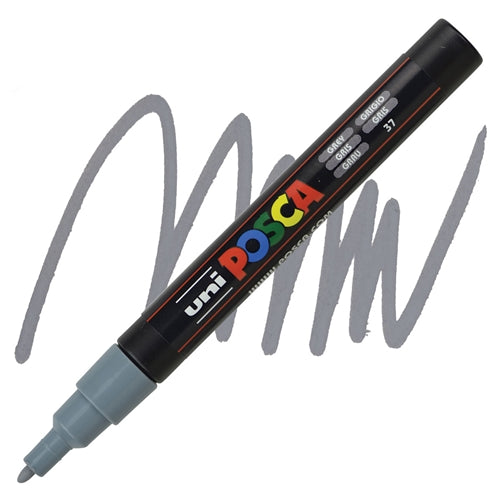 UNI POSCA Marker Fine Bullet 1.3mm Grey