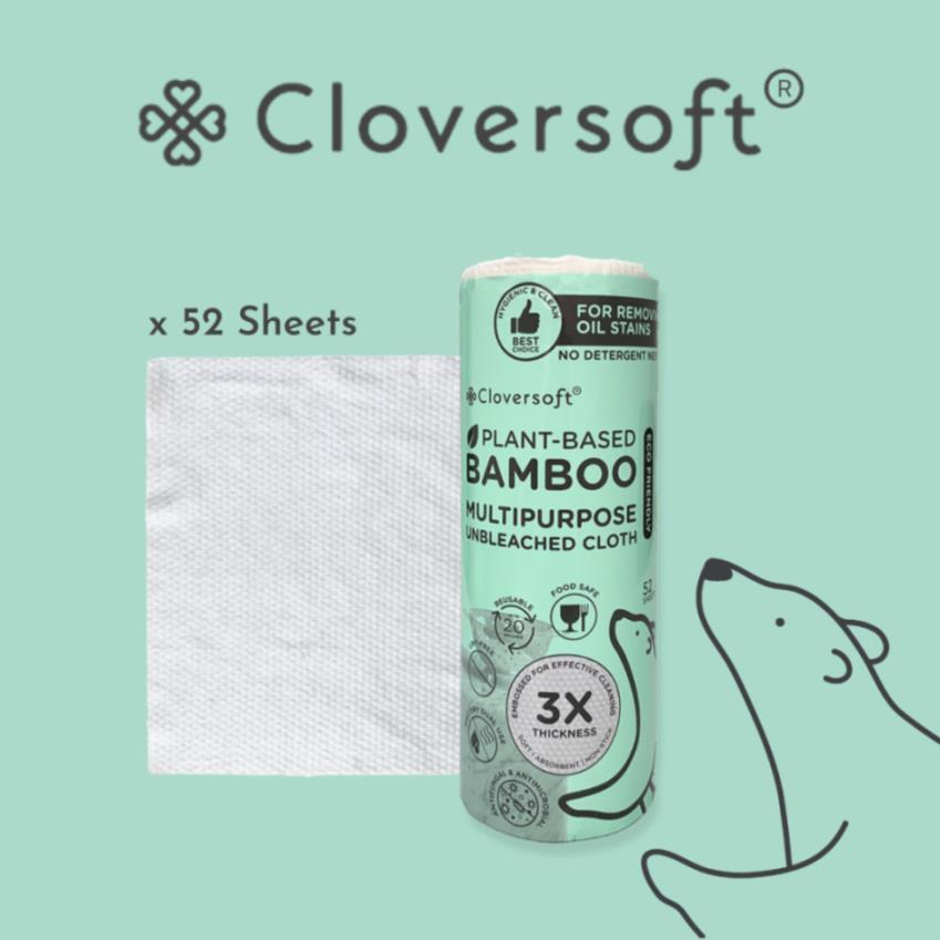 CLOVERSOFT Unbleached Bamboo Multi-Purpose Cloth 5