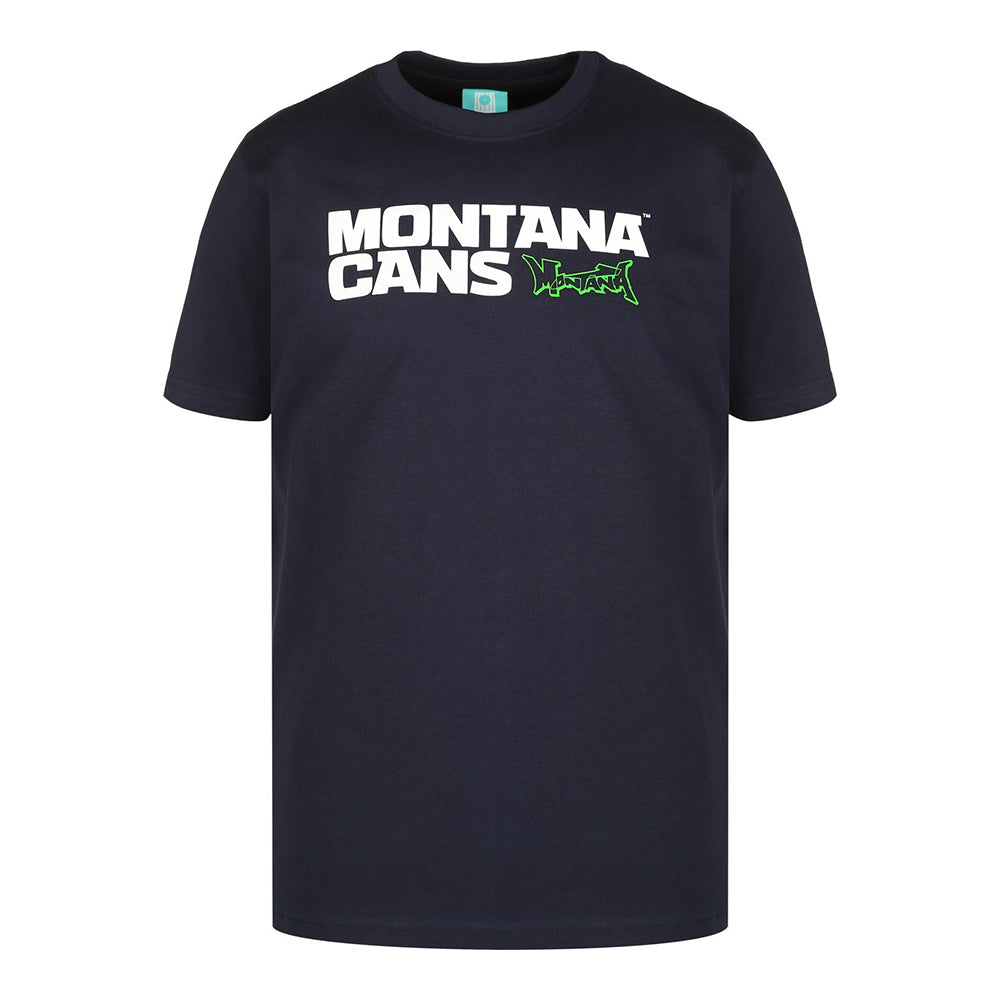 MONTANA T-Shirt Typo Logo Midnight Blue S