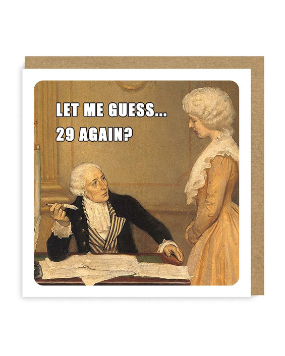 OHH DEER Card Let Me Guess 29 Again