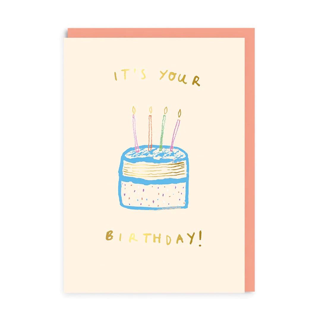 OHH DEER Card It's Your Birthday Cake