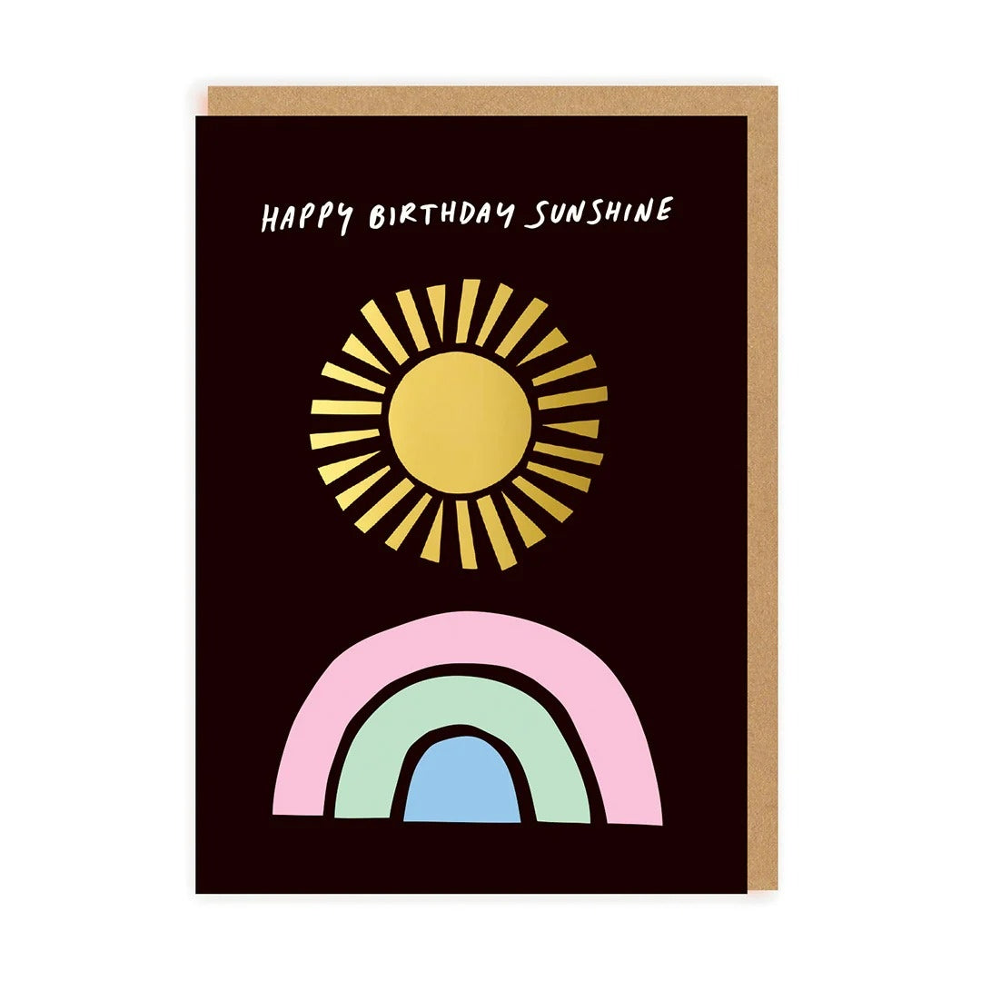 OHH DEER Card Happy Birthday Sunshine